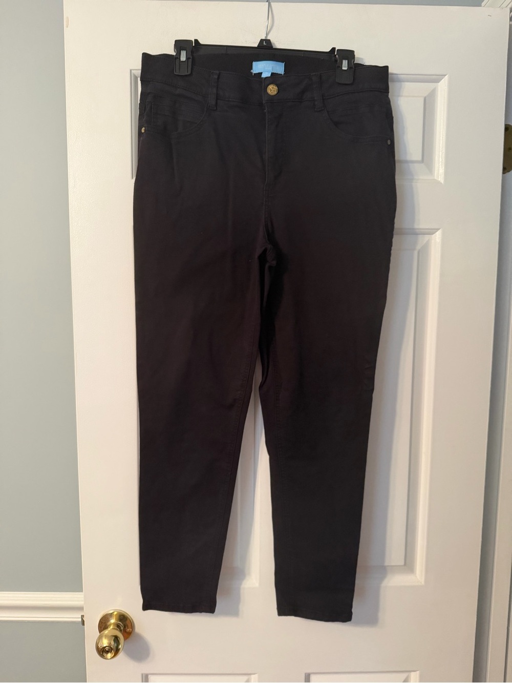 Draper James Dark Black Skinny Jeans